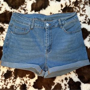 Denim Hi-Rise Shorts